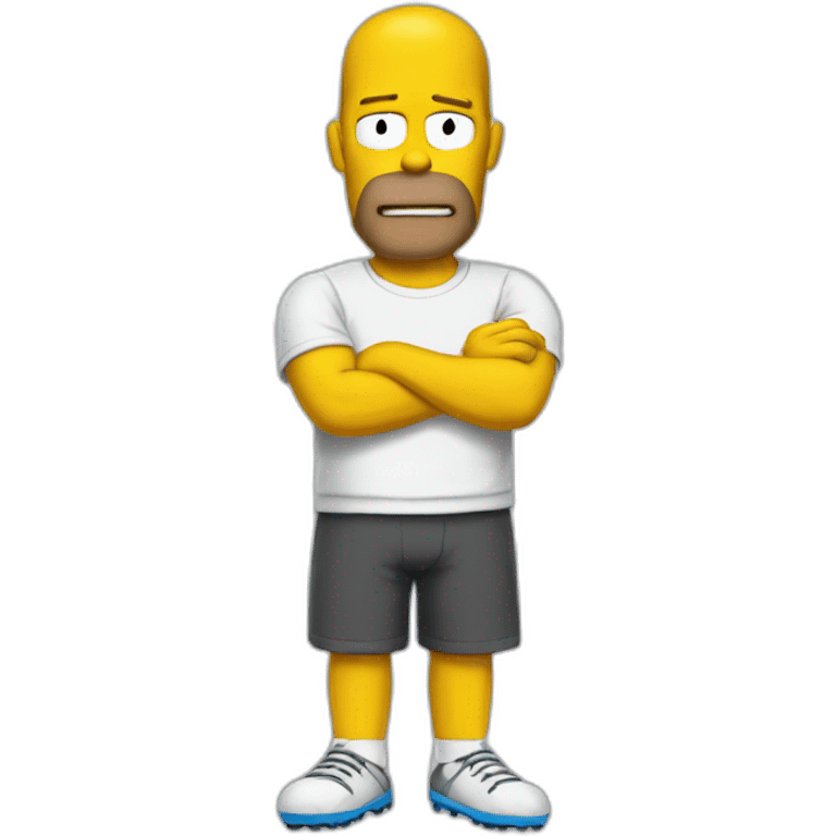 Homer qui fait du foot emoji