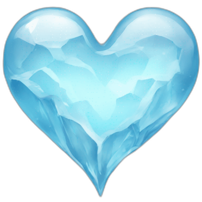 icy heart emoji