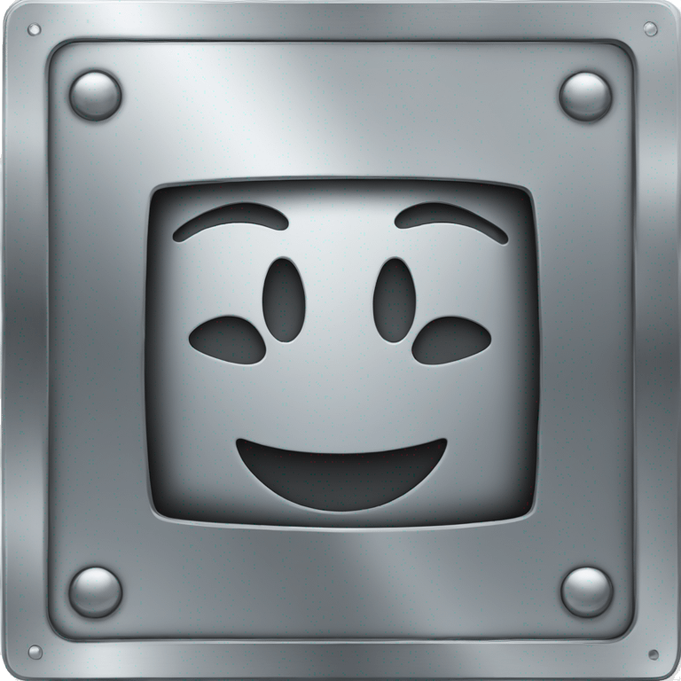 galvanised square steel emoji