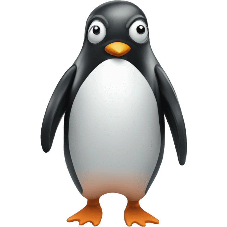 a penguin at the pool emoji