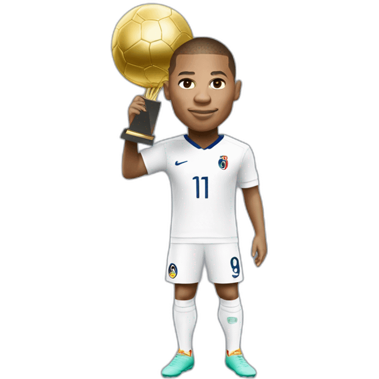 Mbappé with the ballon d’or emoji