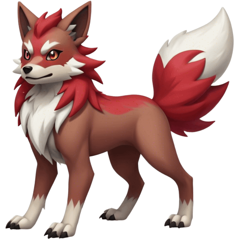 Zoroark-Lycanroc full body emoji