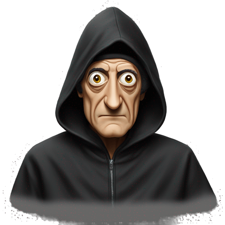 marty feldman black hood squint emoji