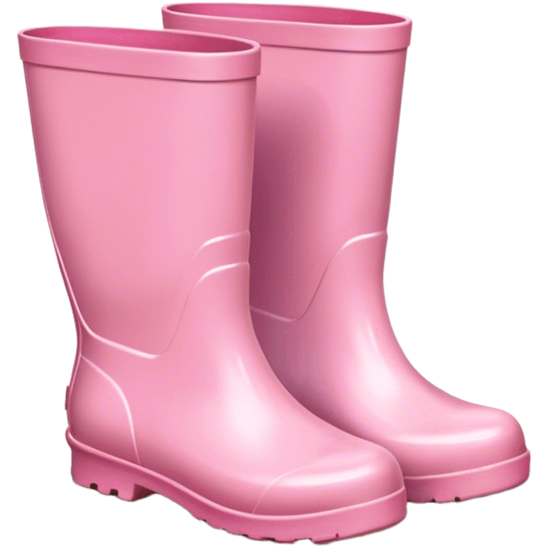  light pink rain boots in puddle emoji