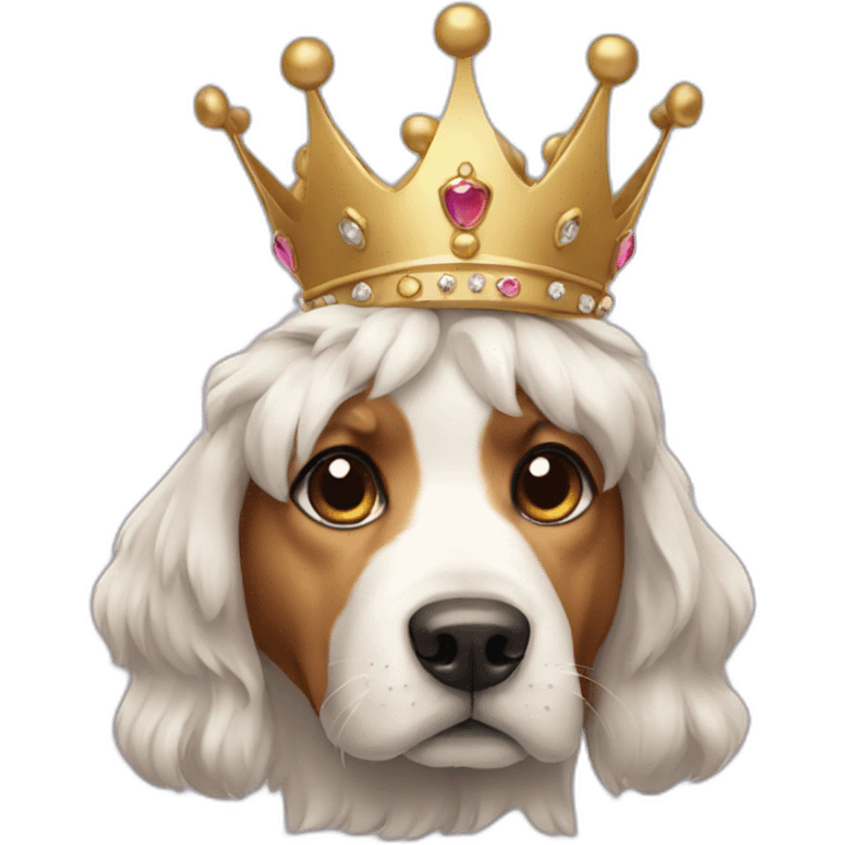 dog with crown emoji