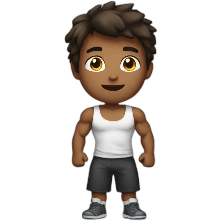 Boy muscular  emoji