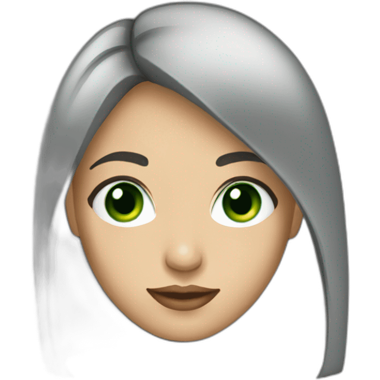 woman-with-dark-straight-hair-and-green-eyes emoji