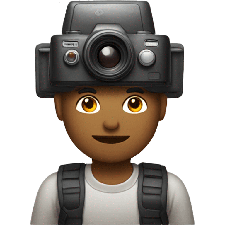 man with camera on head emoji