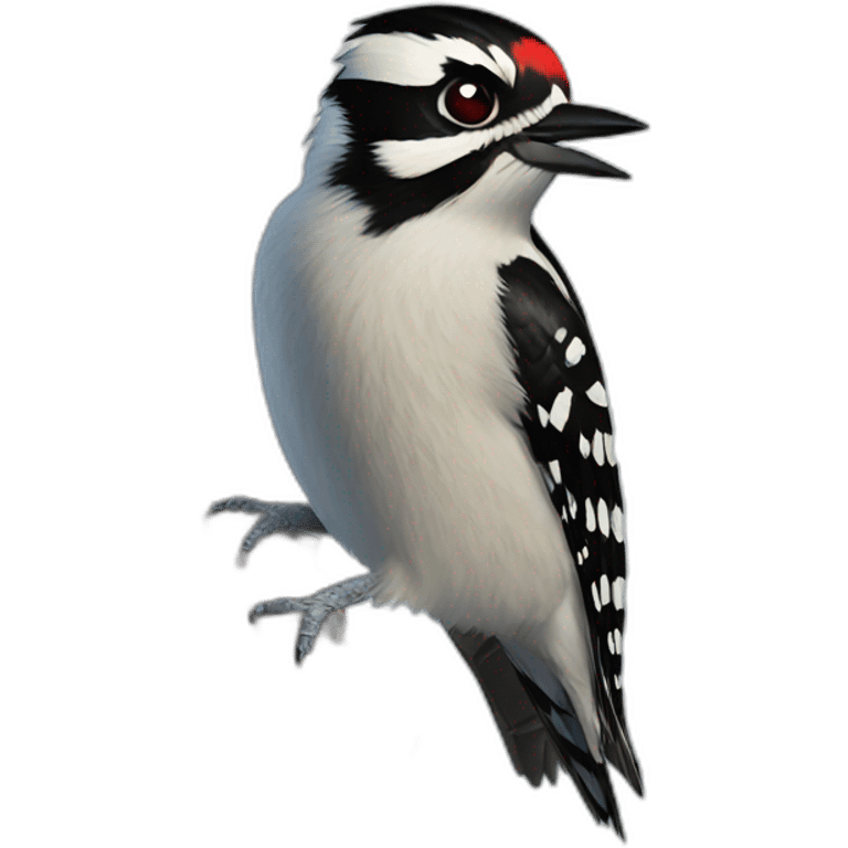 Downy woodpecker emoji