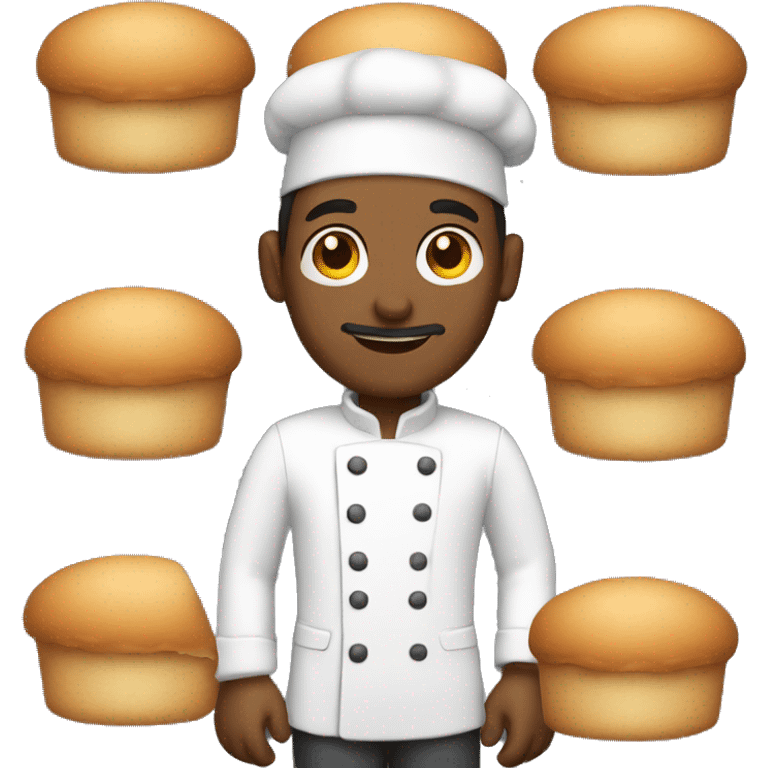 Male baker emoji