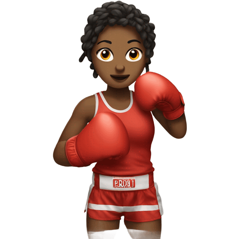 Boxing girl emoji