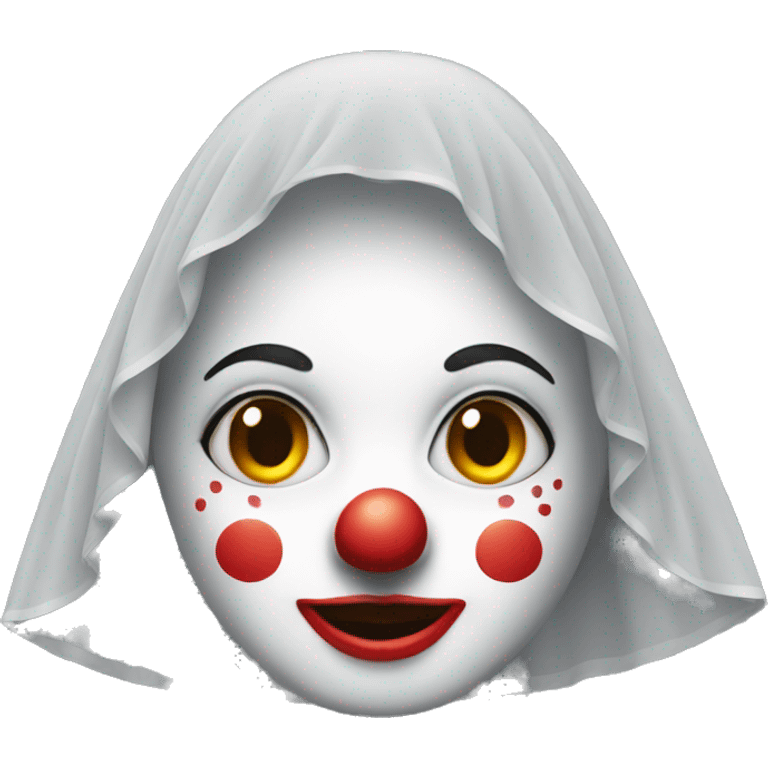 Clown with veil emoji