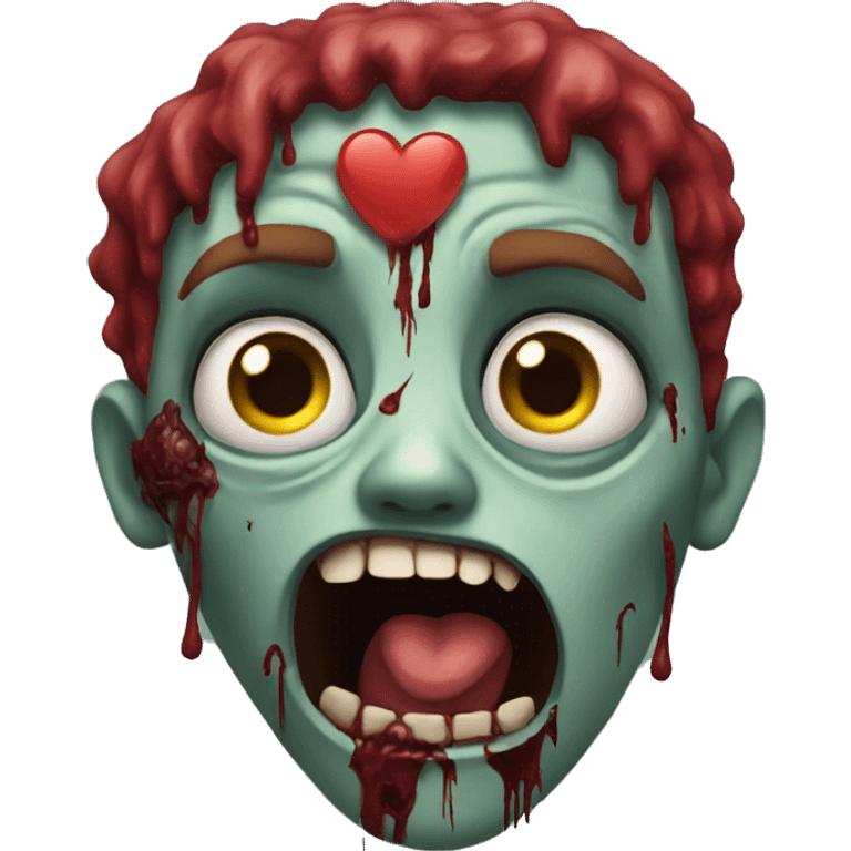  heart zombie emoji