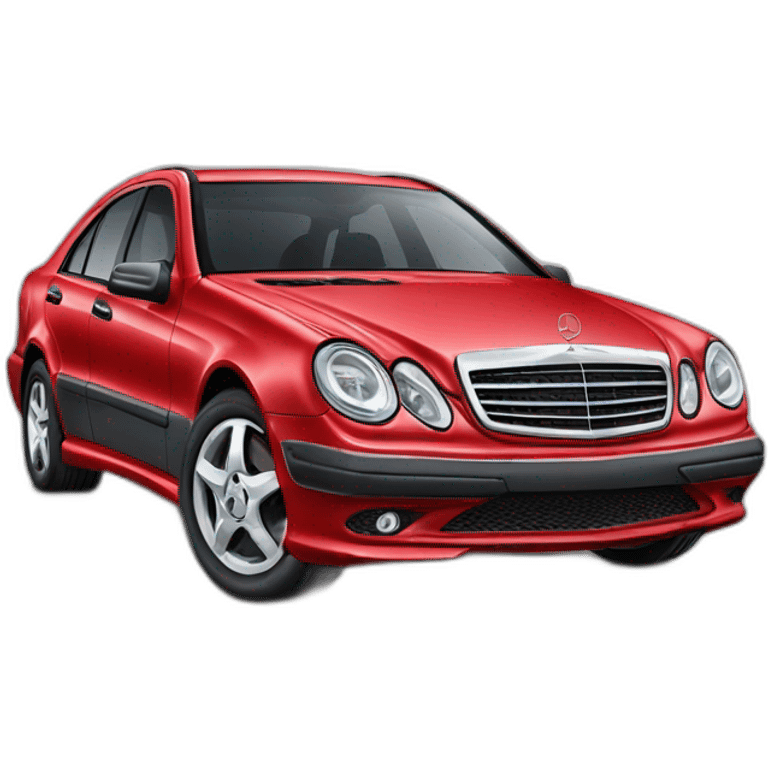 Voiture rouge Mercedes emoji