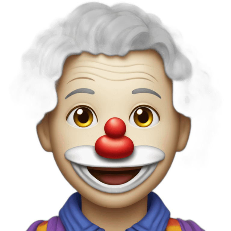 une personne qui fait le clown emoji