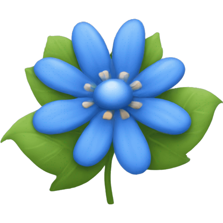 Blue flower  emoji