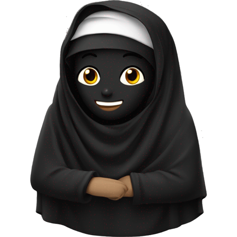 A black burkain ￼ bag ￼ emoji