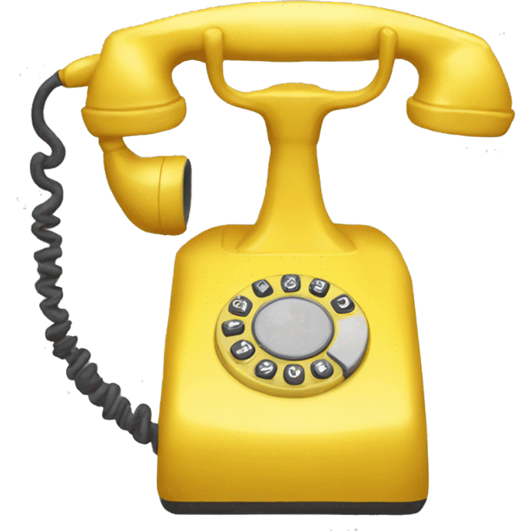 yellow phone emoji