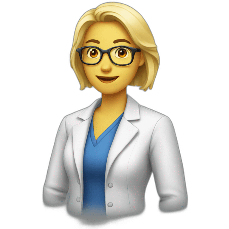 chemistry teacher women emoji