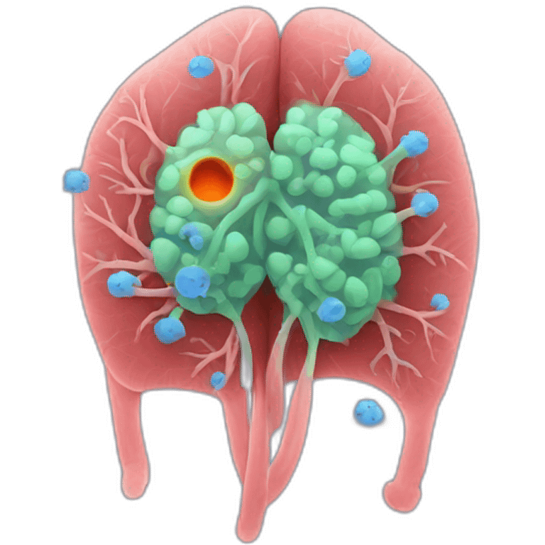 Lung infection With bacteria emoji