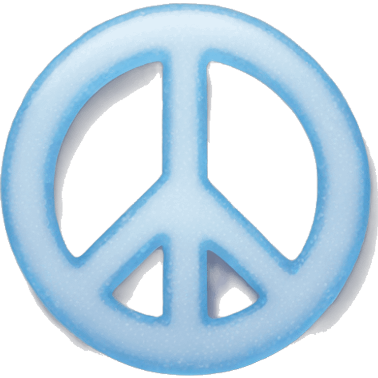 Iced peace sign emoji