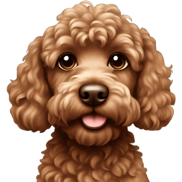 brown cockapoo emoji