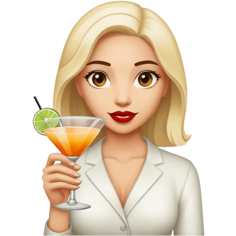 Lady with a cocktail emoji