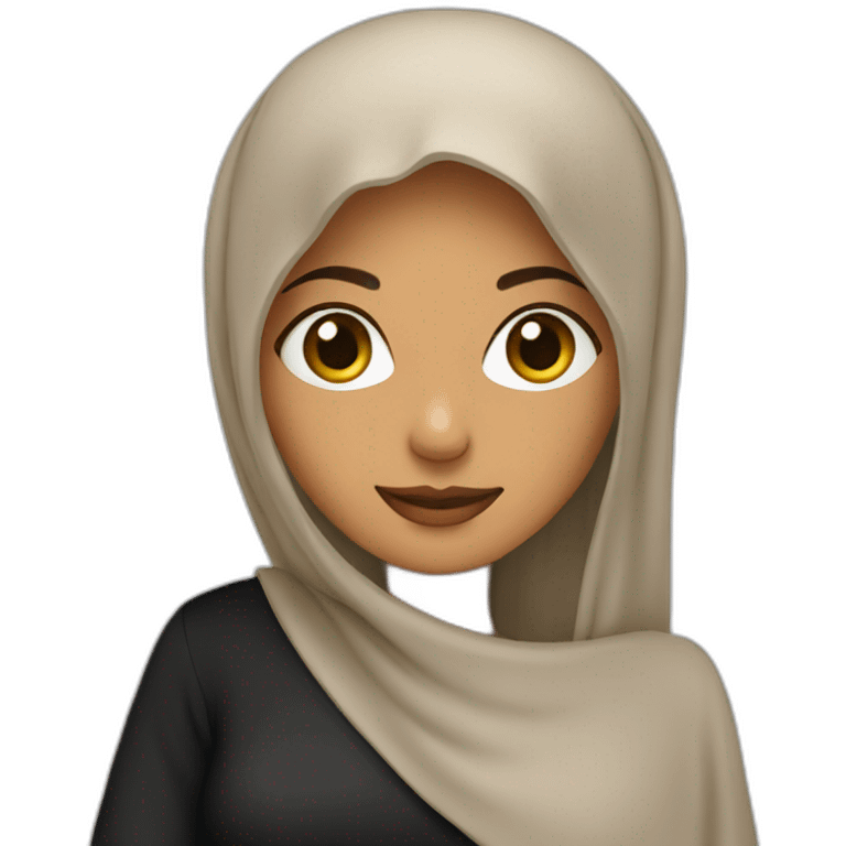 Arab women with abaya emoji