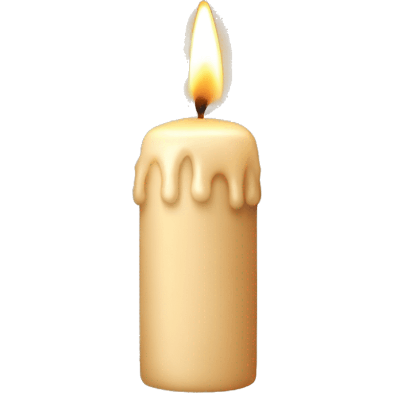 Beige candle  emoji