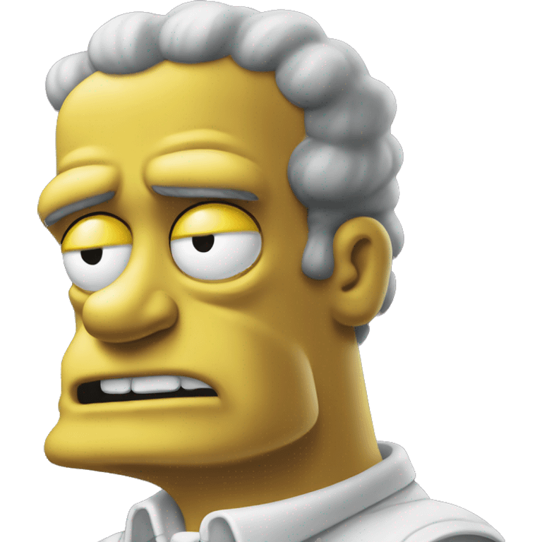 A hommer Simpsons but angry emoji