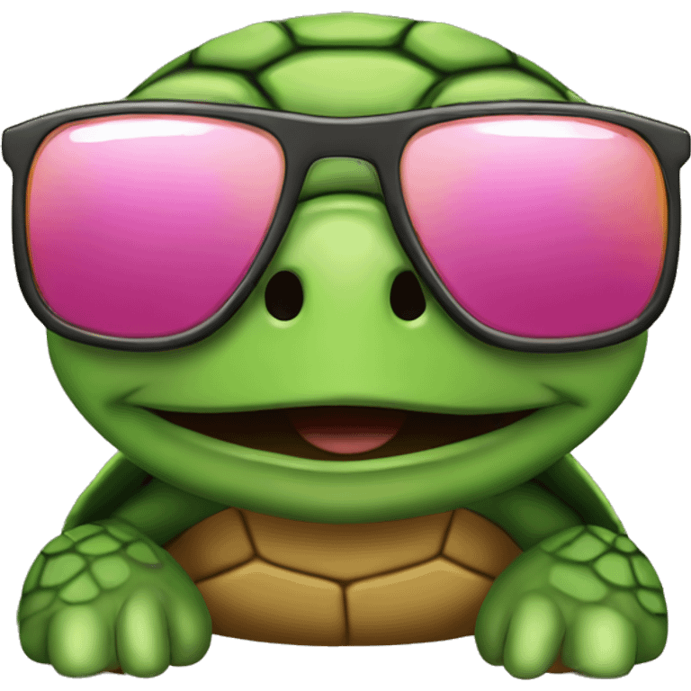 Turtle with sunglasses and like emoji