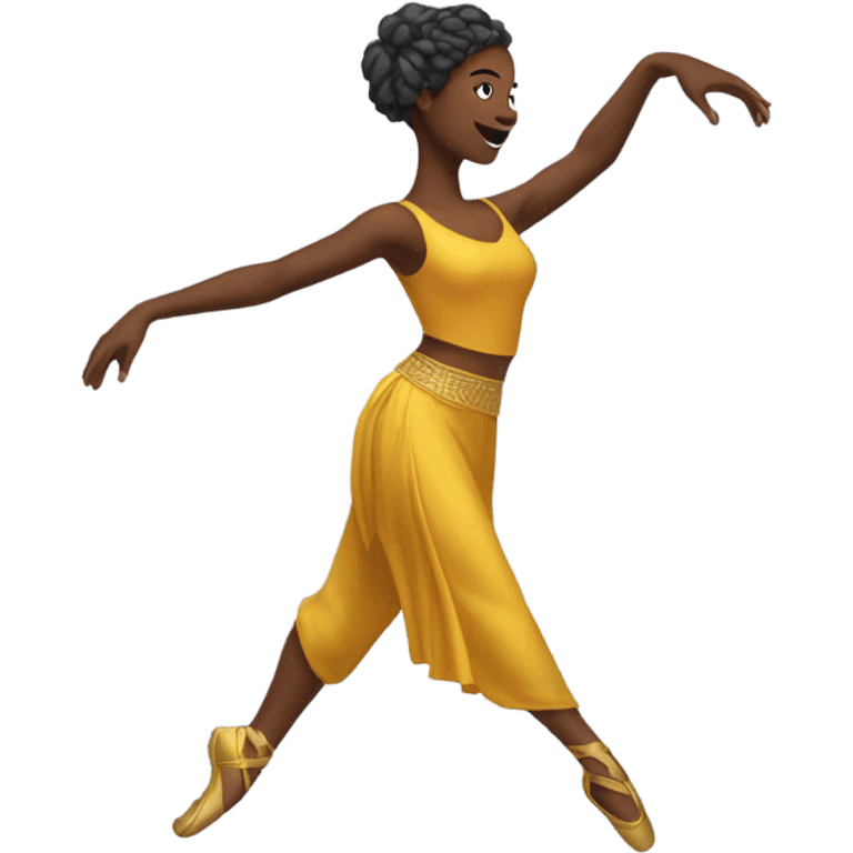 One armed female dancer emoji