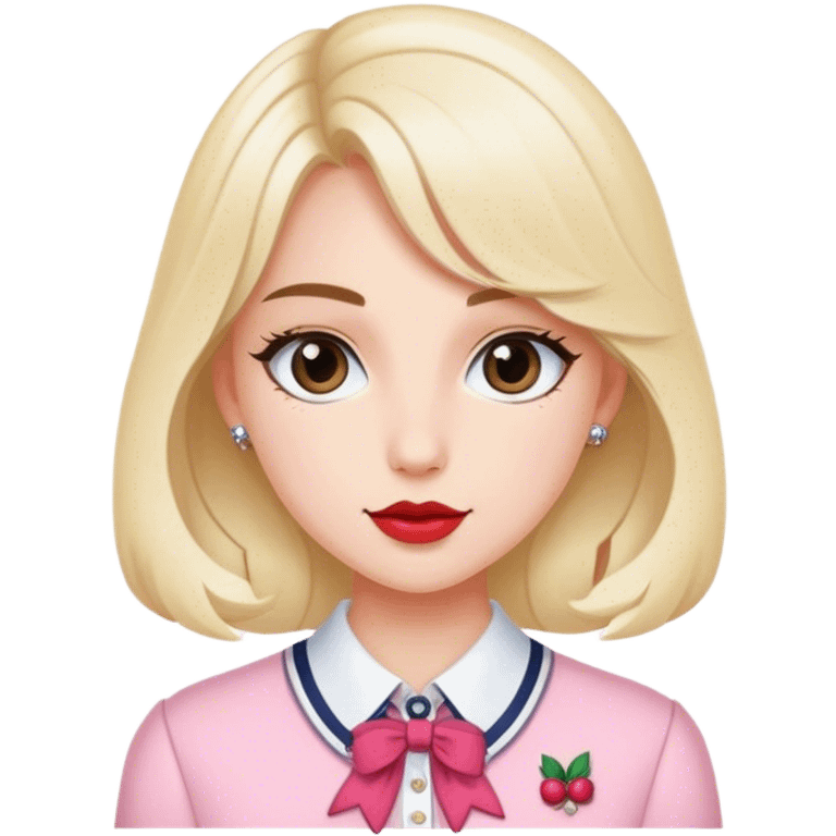 Preppy, coquette, cute emoji