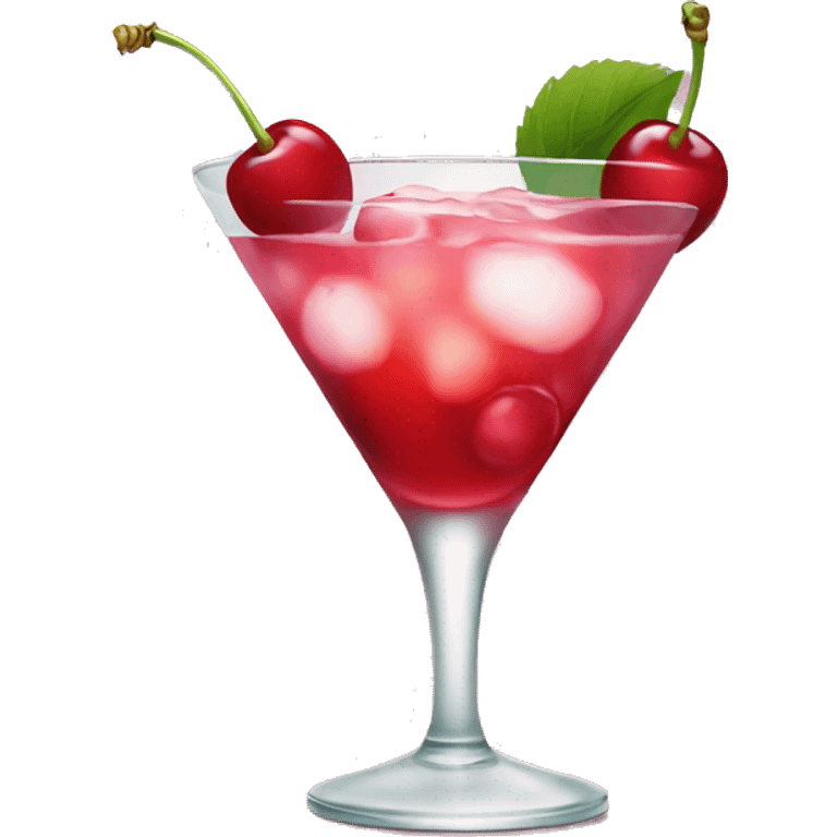 Cherry cocktail emoji