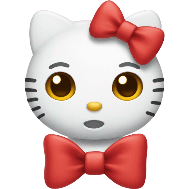 Hello-kitty red bow emoji