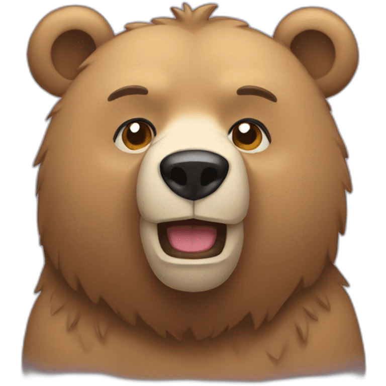 Bear wearing a singlet emoji