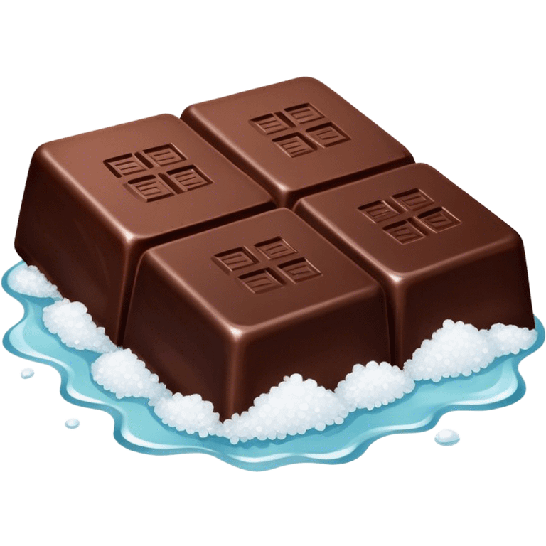 dark chocolate with sea salt emoji