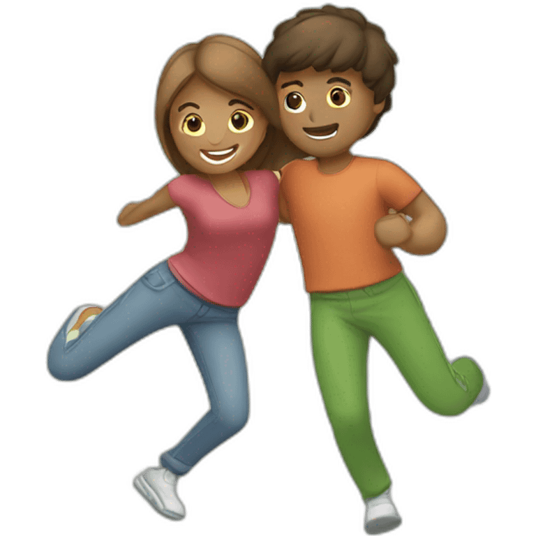 couple-playing-leapfrog-from-front emoji