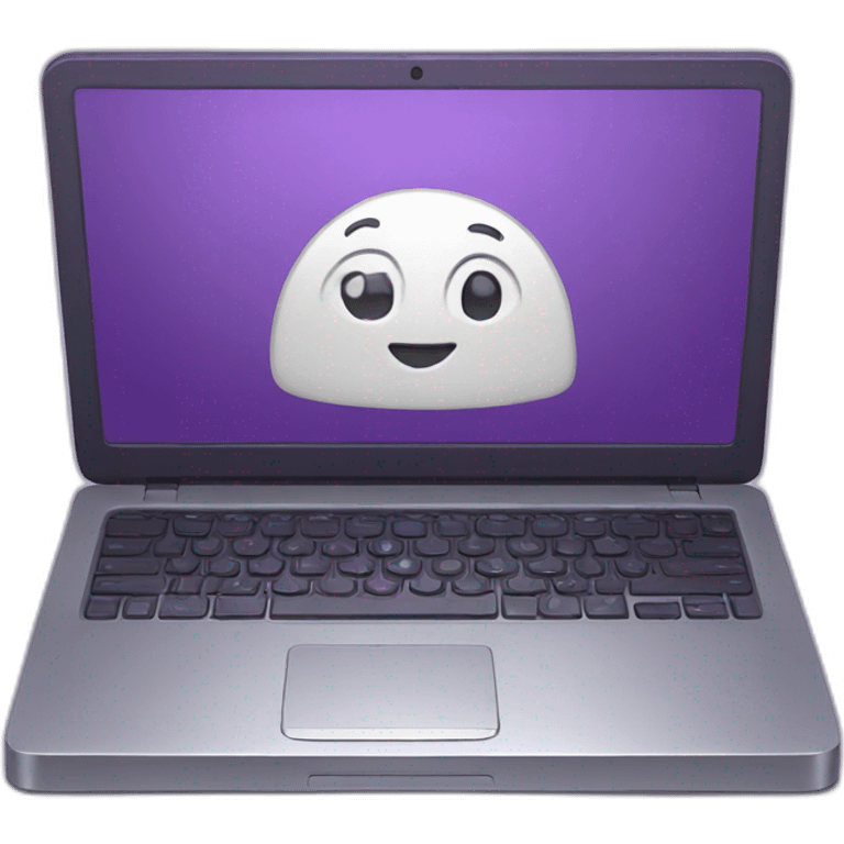 Purple laptop emoji