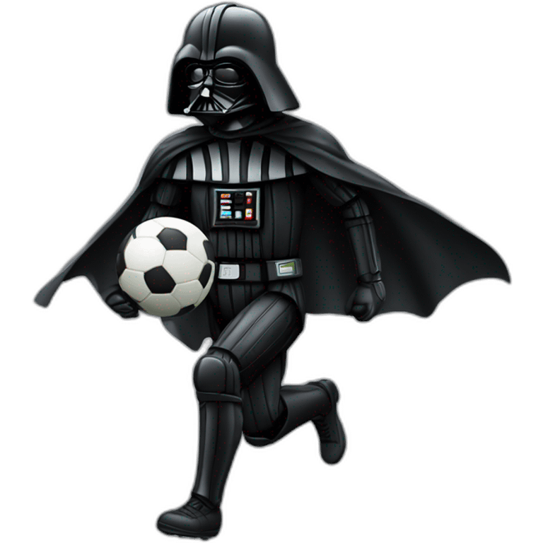 Dark Vador qui joue au foot avec un ballon emoji