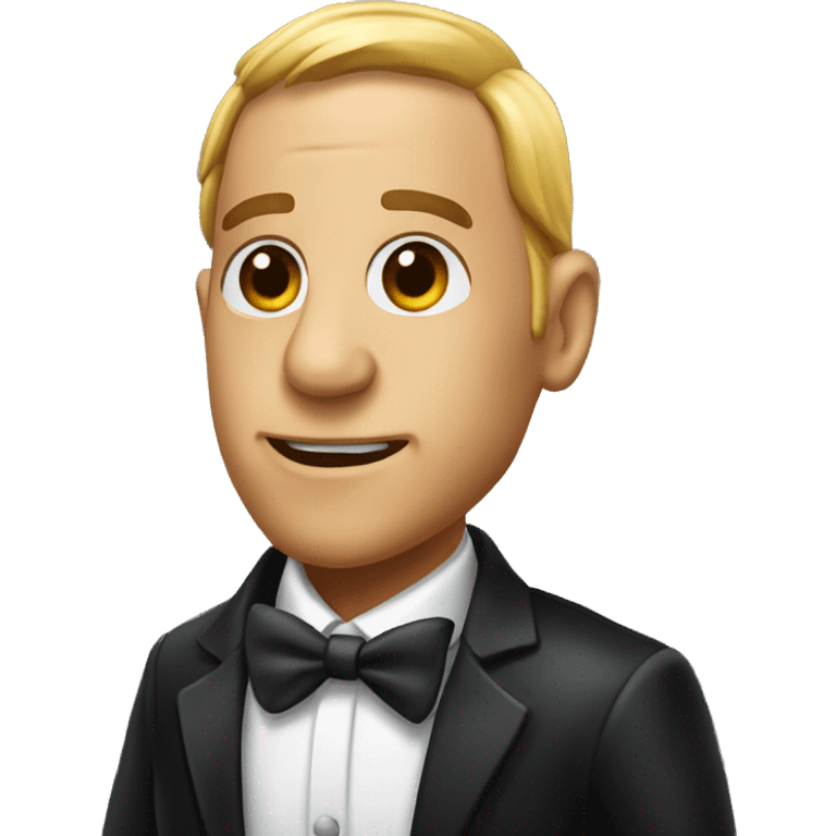 Realistic roach in a tuxedo  emoji