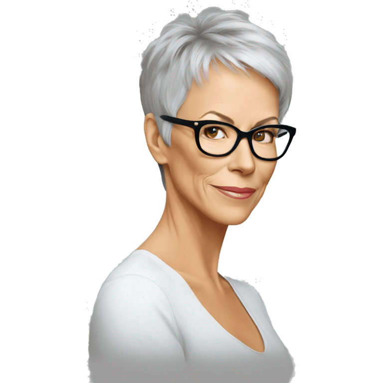 jamie lee curtis wearing tee emoji