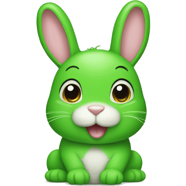 green bunny emoji