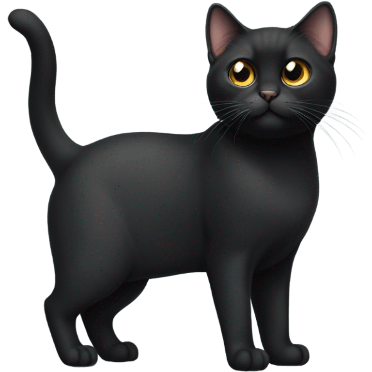 Black munchkin cat emoji