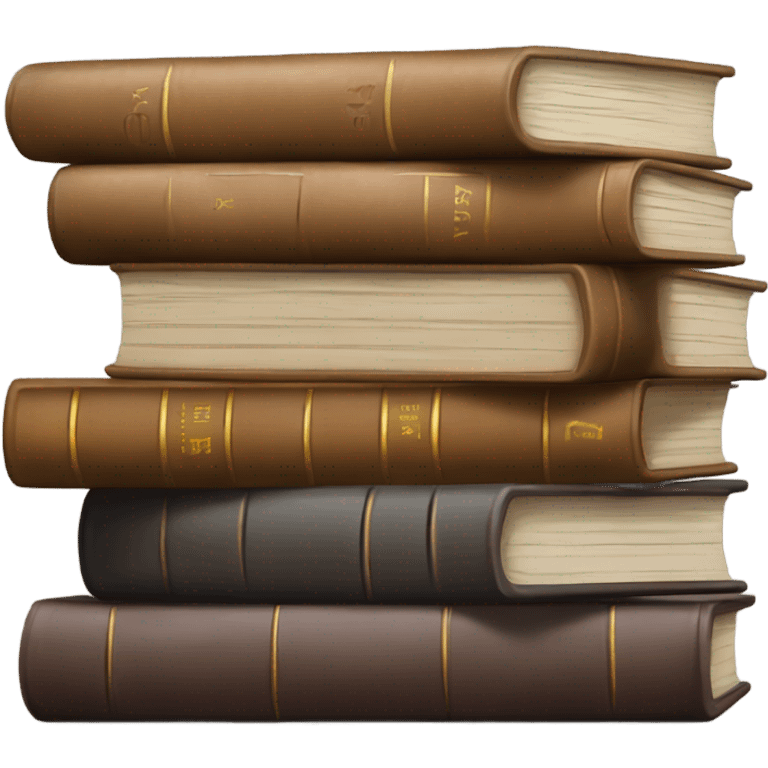 neutral stack of books emoji