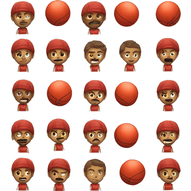 red dodgeball emoji