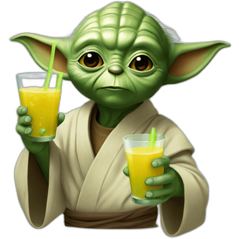 Yoda drink juice emoji