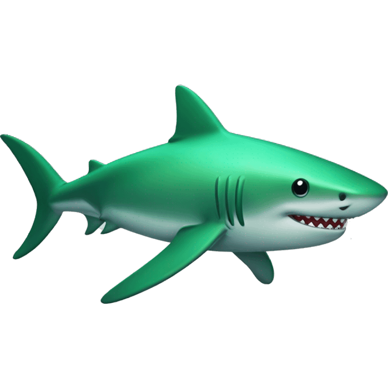 Green shark emoji