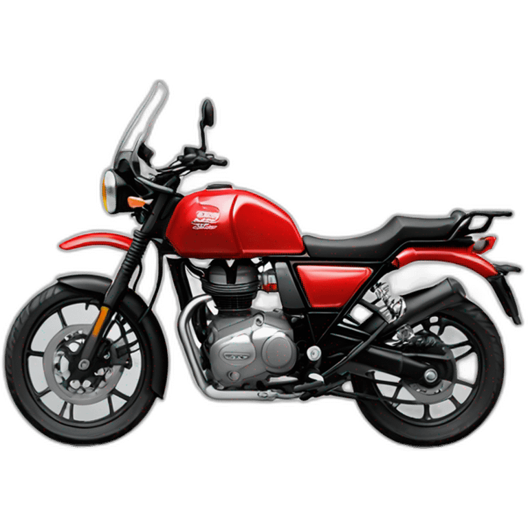 Royal enfield Red Himalayan bike emoji