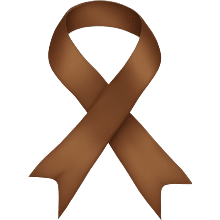 brown ribbon emoji